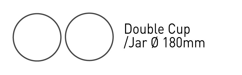 double cup/jar